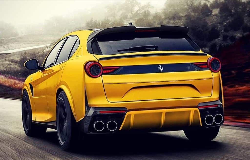 Красный ferrari purosangue